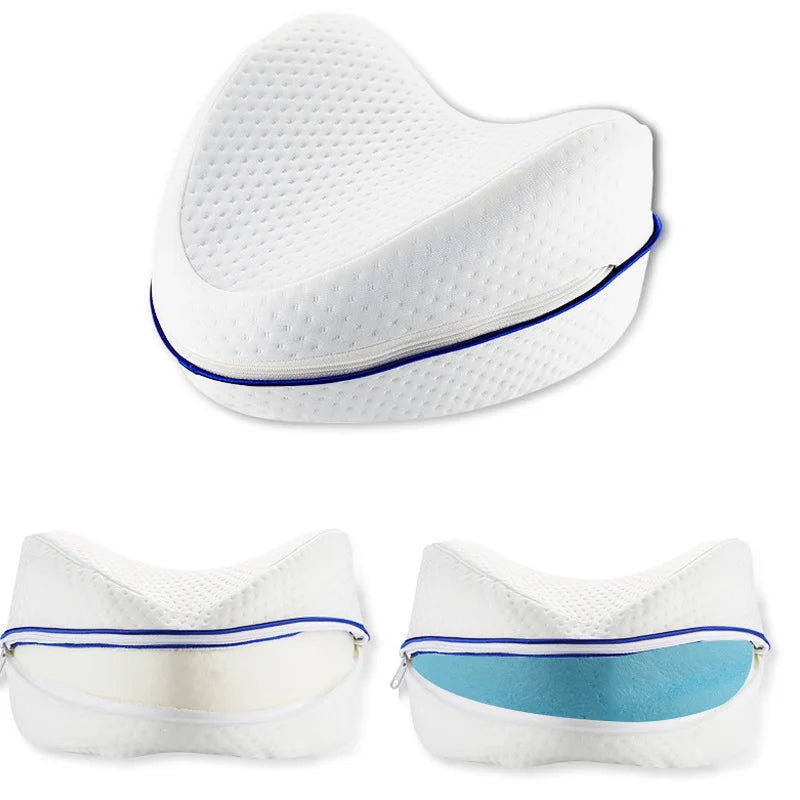 BXA Memory Foam Leg Pillow Back Hip Body Joint Muscle Relax Thigh Leg Orthopedic Sciatica Pad Cushion Home Sleeping Orthopedic