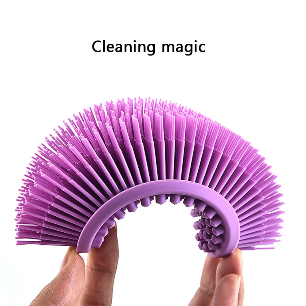 1PCS Soft Silicone Body Brush Bath Shower exfoliating skin Suitable for baby bath shampoo Facial Massage Brush Supplies Dropship