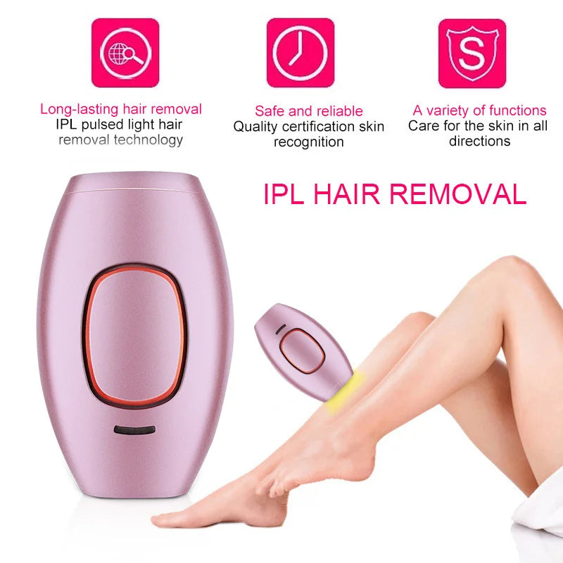 NEW Hair Removal Pulse Permanent Laser Hair Remover IPL 500,000 Flash Body Bikini Painless Female Hair Removal Home Device