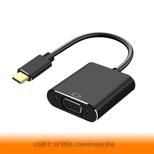 USB 3.1 To VGA Aluminum Adapter - Type-C To VGA Cable Compatible with MacBook