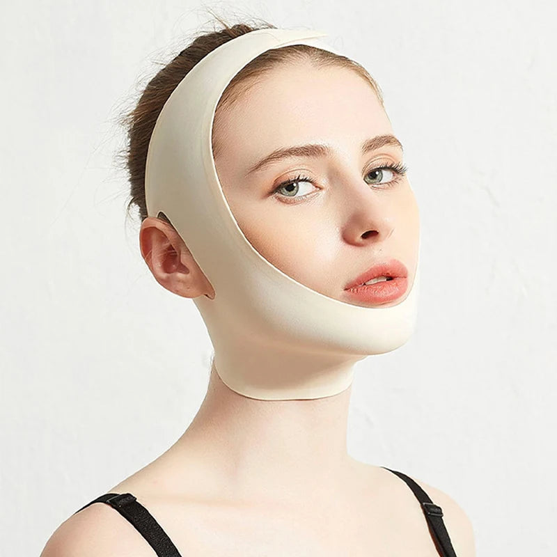 Facial V-Shape Facial Slimming Bandage Loosen Lift Band Shape Lift Reduce Double Chin Facial Slimming Band Facial Massage Tool