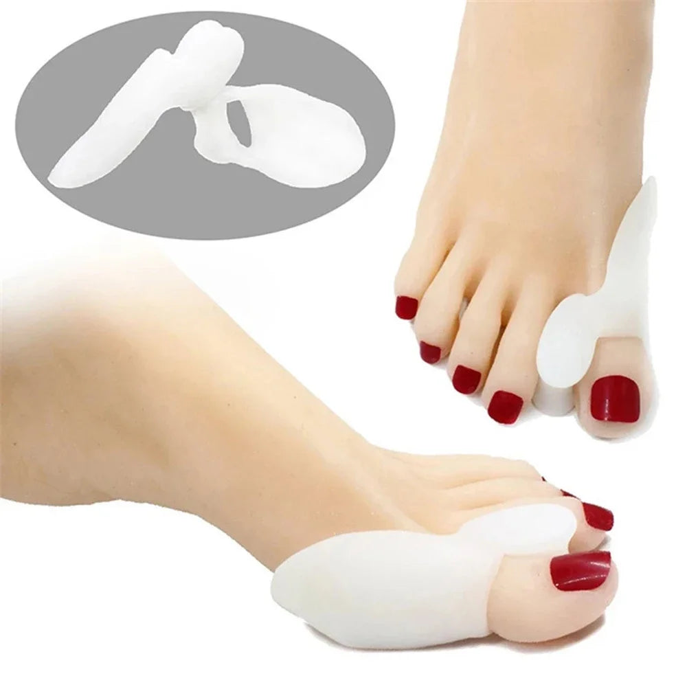 2PCS Silicone Thumb Correctors Hallux Valgus Toe Hallux Valgus Protector Finger Corrector Adjuster Foot Care Tools