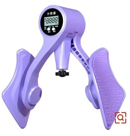 Leg Exerciser Digital Counter Hip Trainer Leg Trainers Pelvic Floor Muscle Strength Adjustable Inner Thigh Fitness Equipment