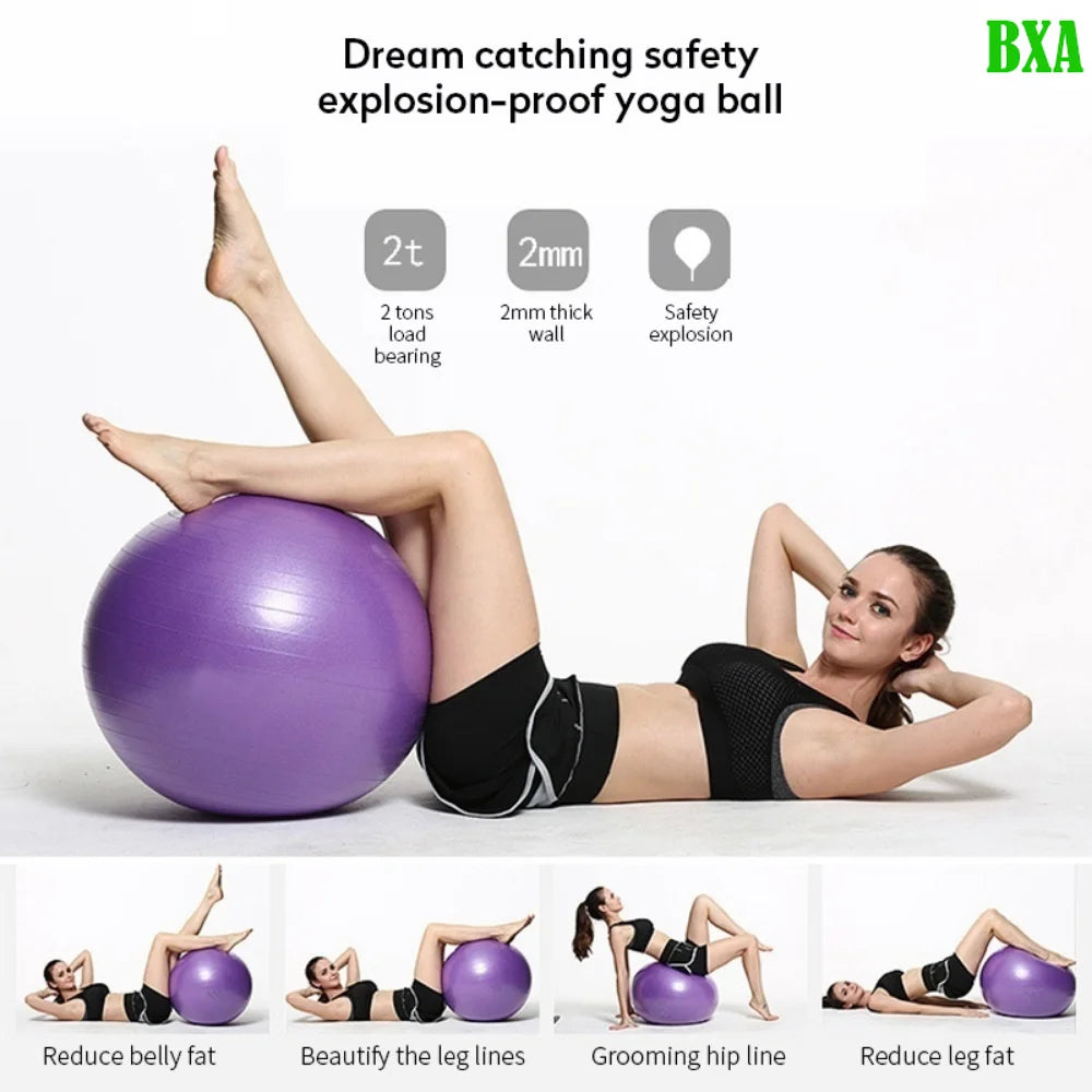 Max 330lb Sport Yoga Balls with Pump Balance Pilates Fitness Ball Gym Fitball Exercise Workout Fitness Pilate Ball Body Building