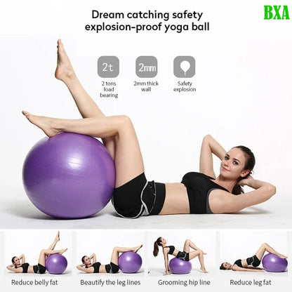 Max 330lb Sport Yoga Balls with Pump Balance Pilates Fitness Ball Gym Fitball Exercise Workout Fitness Pilate Ball Body Building