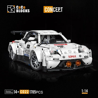 1785PCS Technical MOC White Beetle Car 10252 Building Blocks Assemble Bricks Toys Classic Vehicle with Motor Gifts For Kids Boy