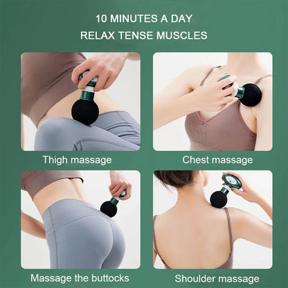 1pc Mini Electric Massager Gun Muscle Relaxation Shaping Slimming Fitness Body Exercising Massage Relieves Muscle Soreness