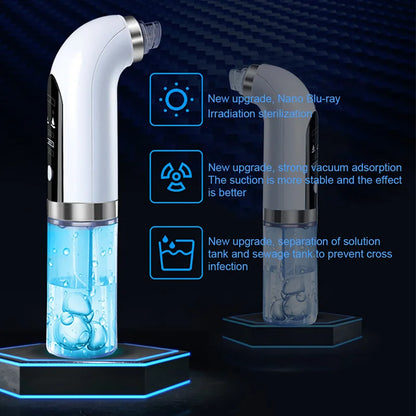 New Electric Blackhead Remover Hole Vacuum Cleanser Acne Blackhead Remover USB Rechargeable Water Cycle Cleaning Tool