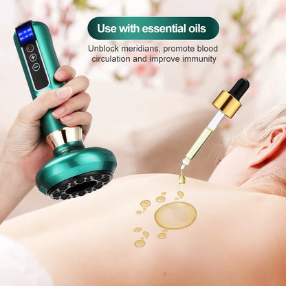 Electric Cupping Treatment Set Suction Cup Anti-fat Massage Meridians Guasha Vacuum Body Massage Tank Physiotherapy Scraping