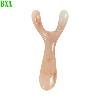 1PCS Gouache Plate Nose Massage Trigger Point Y-shaped Fork Nose Massage Resin Face Lifting Stone Guasha Scraping Facial