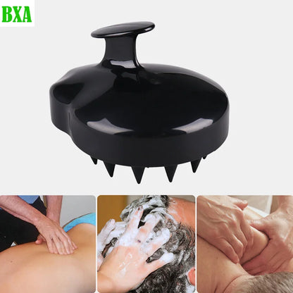 BXA Silicone Wet and Dry Scalp Hair Massager Brush Head Cleaning Adult Soft Household Bath Silicone Shampoo Brush Massage Comb