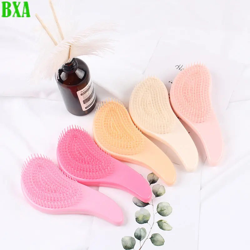 1pc Handle Hair Comb Portable Anti Static Massage Hair Brush Detangle Shower Massage Hairbrush Combs Salon Hair Styling Tools