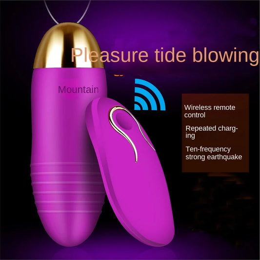 USB Rechargeable 10-Speeds Wireless Remote Control Jumping Egg Women Vibrator Strong Shock Couple Flirting Masturbator Sex Toys