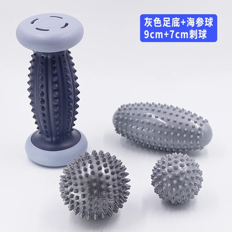 4pcs Foot Massage Roller Balls Spiky Yoga Fitness Ball Tissue Trigger Point Muscle Roller for Foot Back Leg Hand  Muscle Relax