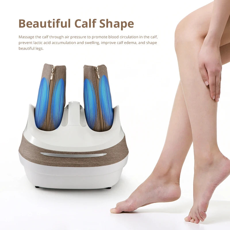 Foot Massager Pneumatic Roller Massage with Heating Machine Slim and Beautiful Leg Shape Relieves Fatigue and Swelling