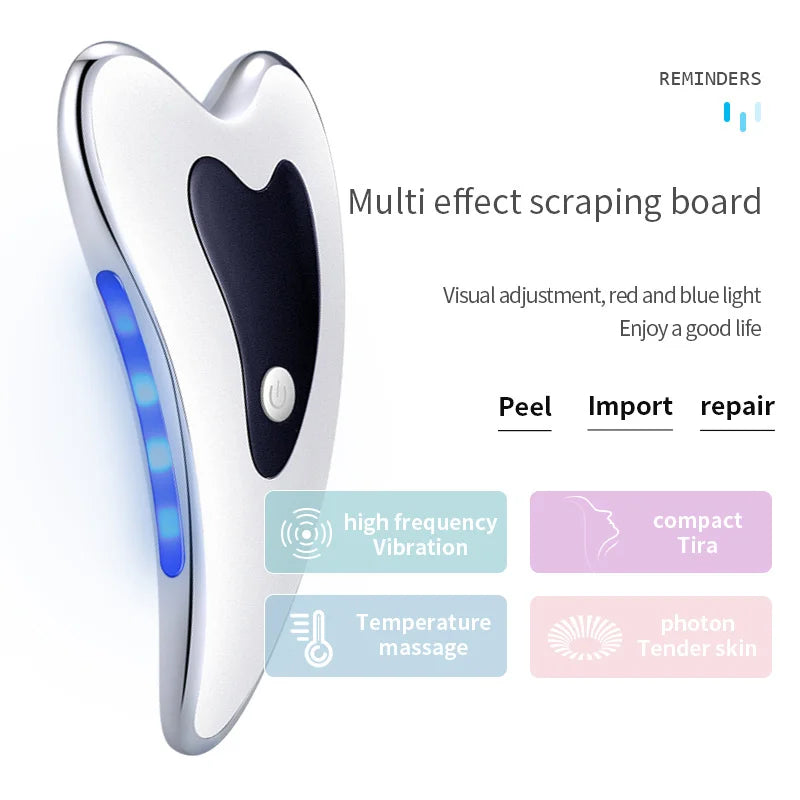 New Skin Scraping Facial Massage Lifting Skincare Tools Tighten Anti Wrinkle Double Chin Remove Neck Care Electric Face Massager