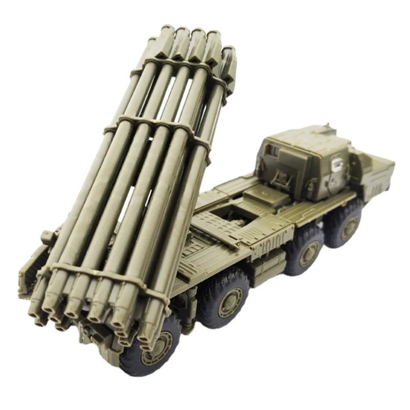 4D Assembly Model 1/72 Russian Tornado Tornado Long-range Rocket Launcher Model Military Car Toy Pendulum Sandpan Game Toys