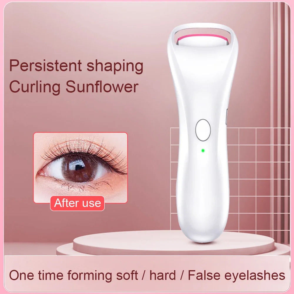 Electric Eyelash Curler Adjustable Temperature Heating And Shaping Portable Rechargeable Eyelash Curler Beauty Tools for Women