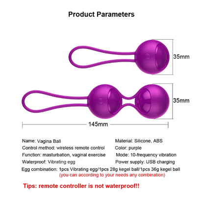 Smart 20 Meter Remote Control Vibrators Kegel Exercise Vaginal Balls Vibrating Egg Adult Masturbator Sex Toys for Women