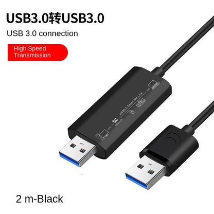 USB 3.0 Data Transfer Cable, Type-C Compatible for Keyboard, Mouse, PC Sharing, Win/Mac Compatible