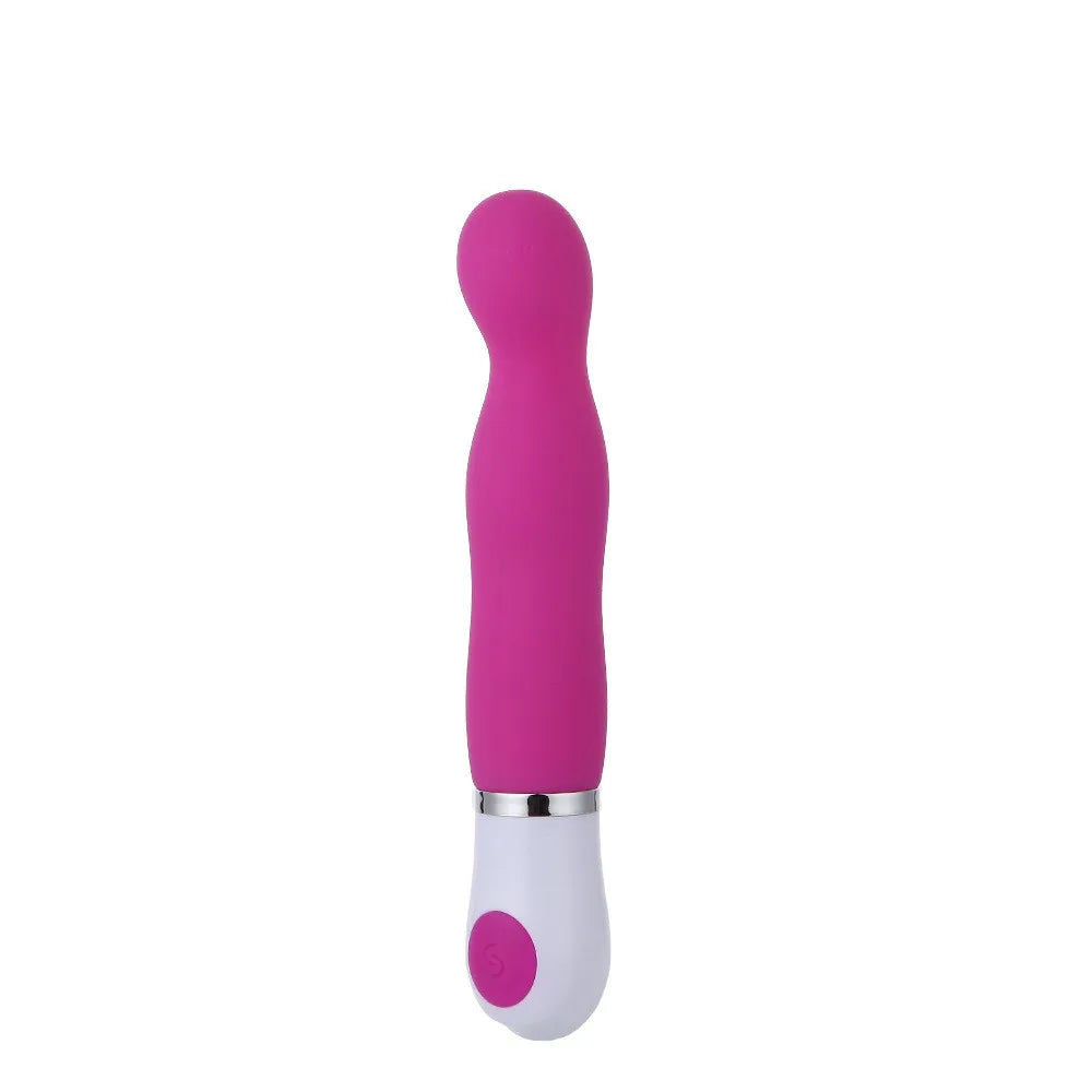 Soft Silicone Silent Vibration Flirting G-Spot Vibrator AV Wand Massager Masturbator Simple Sex Toys for Women