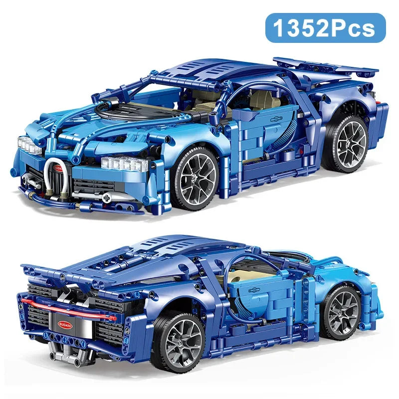 Technical Expert 1352Pcs Famous Racing Car Model Building Blocks City Mechanical Toys Kid Gift Speed Vehicle Supercar MOC Bricks