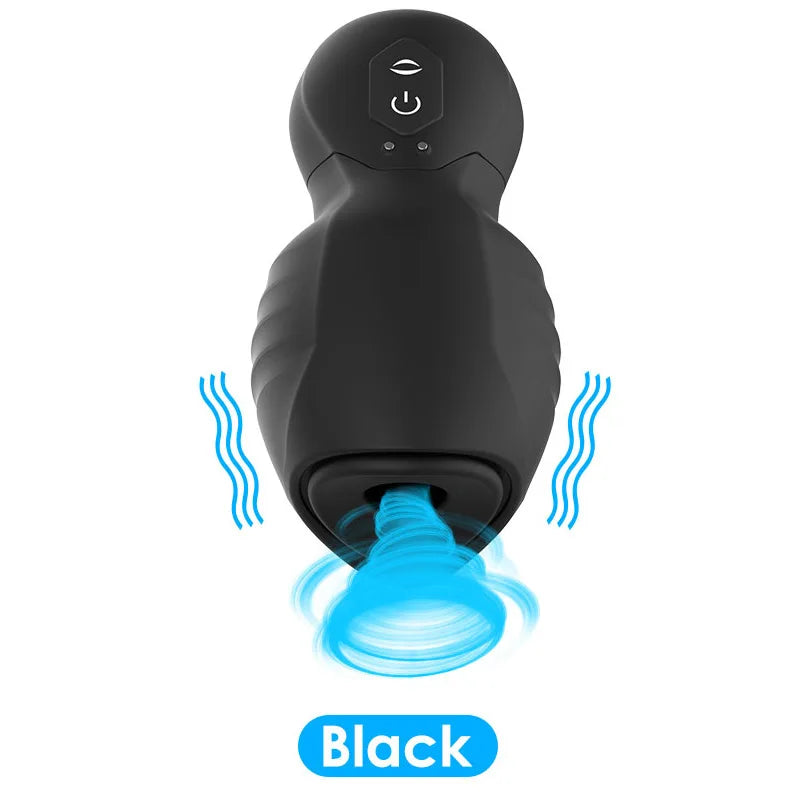 1PCS Powerful 7-Frequency Vibration 3-Frequency Sucking Masturbator Device Men’s Penis Sucking Oral Masturbator Blow Job For Men