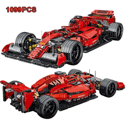 1099PCS Technical Kids MOC F1 Formula Sport Car Building Blocks Racing Vehicle Bricks Toys Gift for Boy Friend