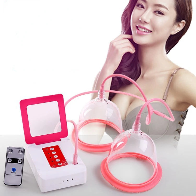 Breast Massager 2 Cup Body Shaping Vacuum Cupping Massager Therapy with Breast Enlargement Pump Massage Cup & Cellulite Remover