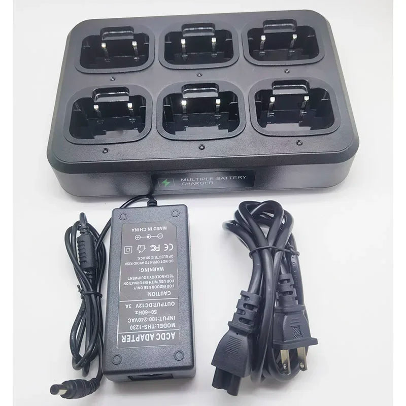 Multifunctional 6-Way Rapid Charger Six-Slot Adapter For Quansheng UV-K5 UV-5R Plus UV-K6 UV-K58 Radio for ANYSECU IANLIDA Radio