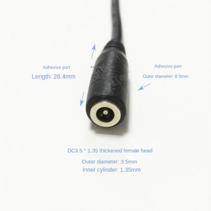 Thick Copper 5V Power Extension Cable - DC3.5*1.35 - Wireless Surveillance Camera Dash Cam - 3m