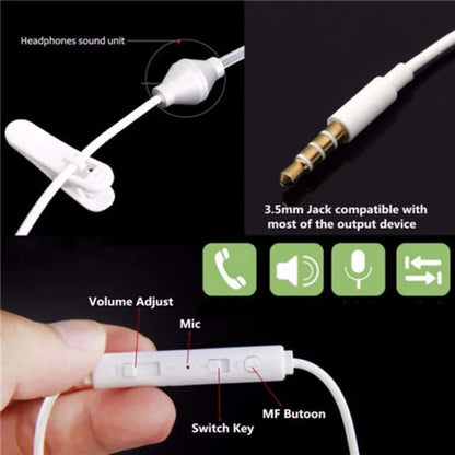 10PCS 1 Pin 3.5mm Spiral Acoustic Air Tube Earpiece PTT Mic Speaker Microphone Headset for MP3 Xiaomi iPhone Samsung Cell Phone