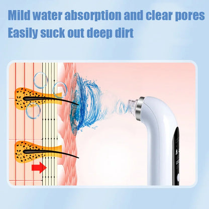 New Electric Blackhead Remover Hole Vacuum Cleanser Acne Blackhead Remover USB Rechargeable Water Cycle Cleaning Tool