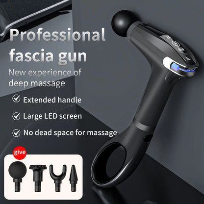 Massage Stick Massage Gun Extended Handle Electric Fitness Massager Deep Tissue Muscle Massage for Body Back Neck Pain Relief