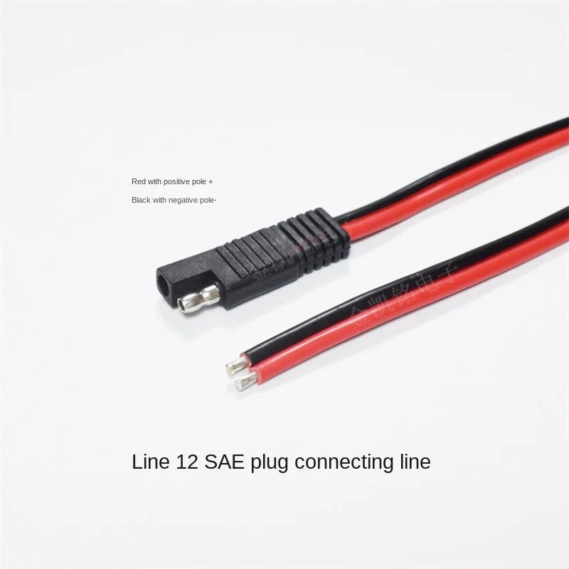 2468/12AWG Solar Panel Extension Cable, Photovoltaic Connection Wire, 3.3 Square Millimeters, SAE Plug Power Cord, 30cm