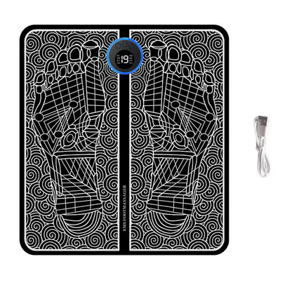 NEW EMS Pulse Electric Foot Massager Foot Therapy Machine Foot Pad Intelligent Acupuncture Foot Pad Pad Muscle Stimulation