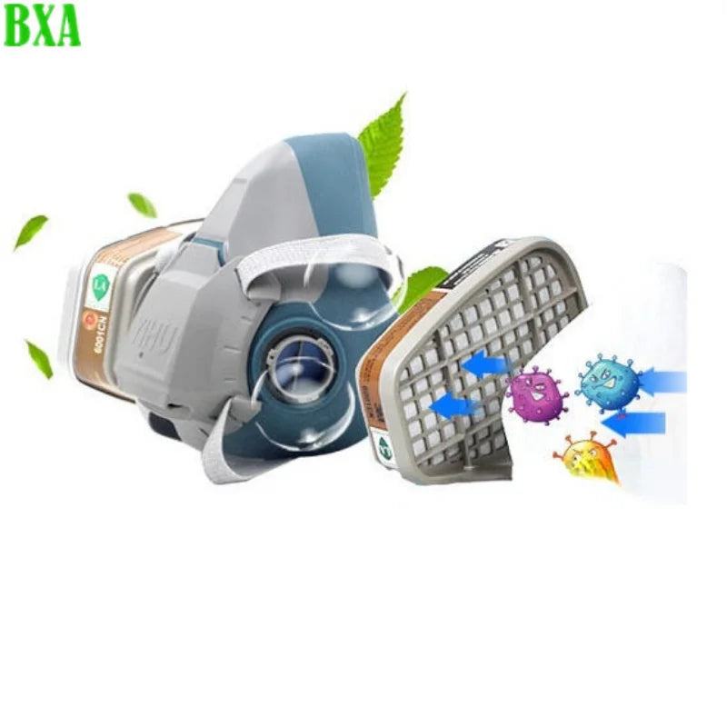 Scratch Resistant Industrial Painting Spray Protection Respirator Half Face 920p Gas Mask Safety Dust Filter Chemcial Safety