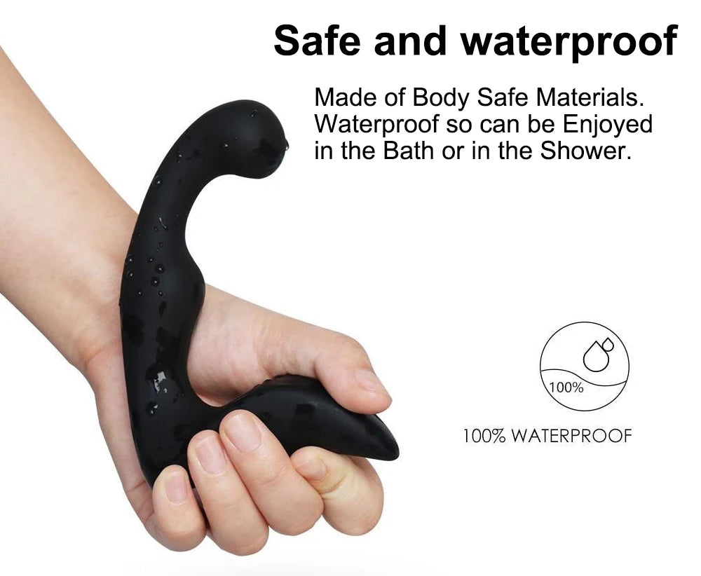 Vibrating Prostate Massager Men Anal Plug Waterproof 10 Stimulation Patterns Powerful Motors Butt Silicone Sex Toys for Adults