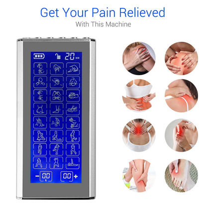 Household 24 Modes EMS  Electric Muscle Therapy Stimulator 4 Output Channel TENS Unit Machine Physiotherapy Pulse Body Massager