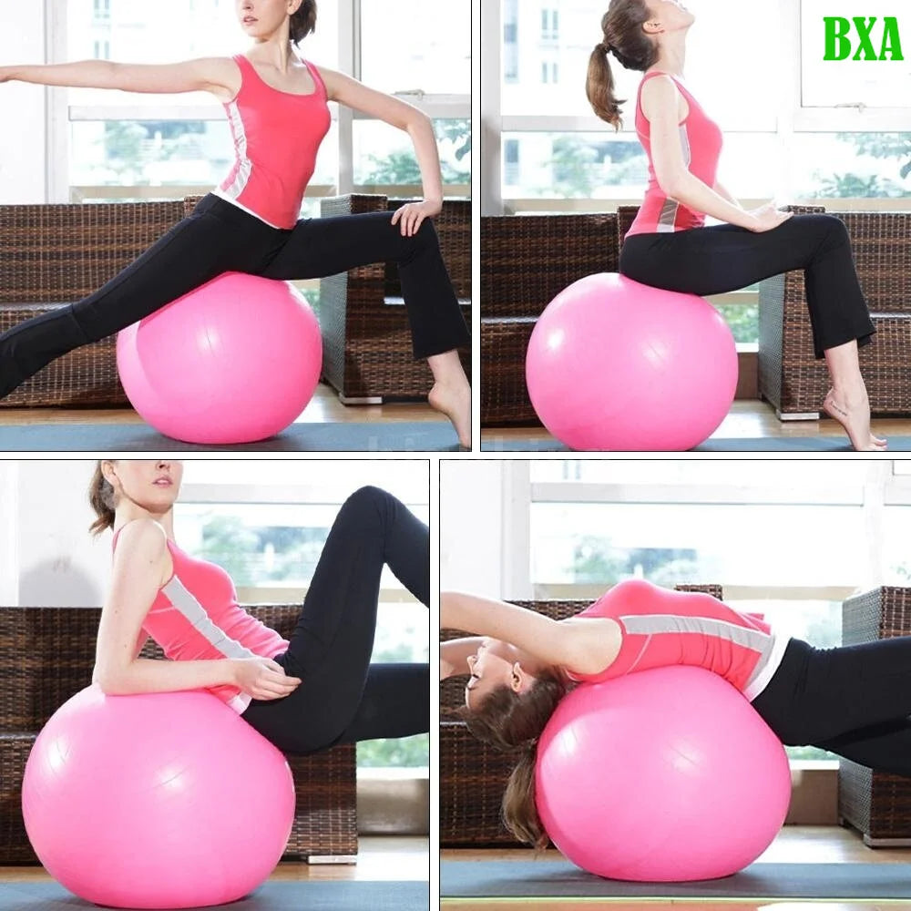 Max 330lb Sport Yoga Balls with Pump Balance Pilates Fitness Ball Gym Fitball Exercise Workout Fitness Pilate Ball Body Building