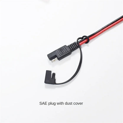 14AWG Solar Power Cable, 12V24V Battery Clamp with 75mm Crocodile Clips To SAE Plug Connection Wire, 1m