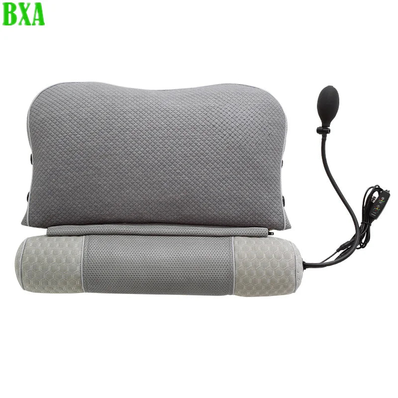 2 in 1 Electric Neck Massage Pillow Relaxation Moxibustion Heating Back Heating Kneading Infrared Therapy Shiatsu Massager