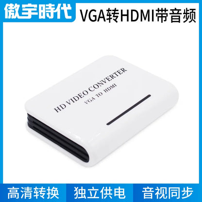 Aoyu Times VGA to HDMI HD converter with 3.5 audio, VGA TO HDMI+audio converter.