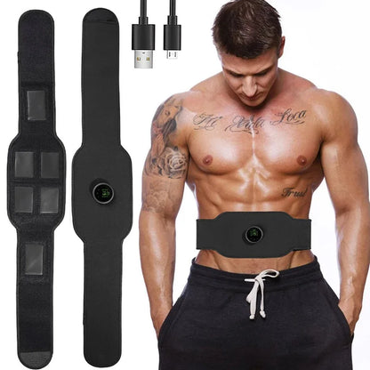 EMS Abdominal Shaping Belt Abdominal Muscle Stimulator Massage Home Fitness Exercise Equipment Body Waist Exerciser Lose Weight