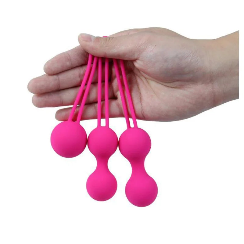 3IN1 Silicone Smart Ball Vibrator Kegel Ball Benwa Ball Vaginal Tightening Exercise Machine Female Female Sex Toy Geisha Ball