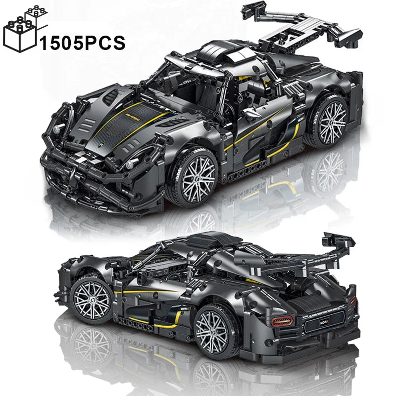 1505PCS Technical MOC Super Speed Car Building Blocks Sport Racing Vehicle Assemble Bricks Toys for Boy Friend