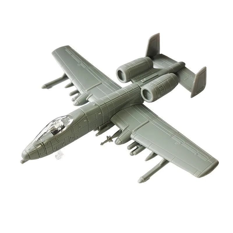 A Set 8pcs 4D Assembled Model Aircraft Simulation Military Helicopter Early Educational Plane Toys for Children Fun Gift