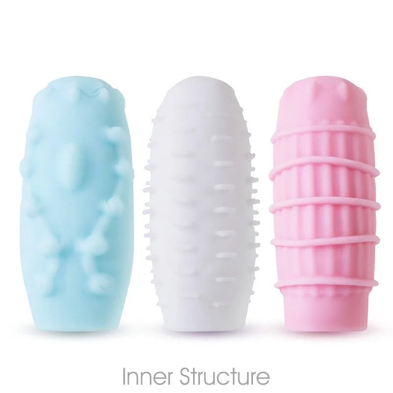 1PCS Portable Masturbator Egg Cup Erotic Pocket Pussy Vagina Realistic Male Masturbator Delay Trainner For Man Easy To Clean