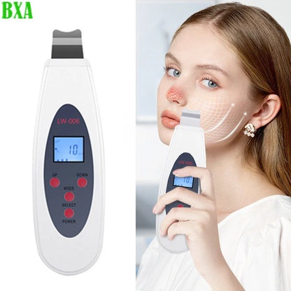 Beauty Peeling Shovel Cleaning Ultrasonic Face Wash Machine Deep Cleaning Facial Massager Peeling Clean Tone Lifting