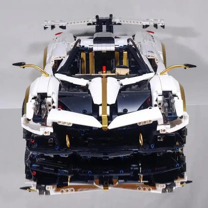 3428PCS Technical MOC Assemble Bricks Vehicle Pagani Huayrar R Super Sport Car Building Blocks New Toys Collection Adult Gifts